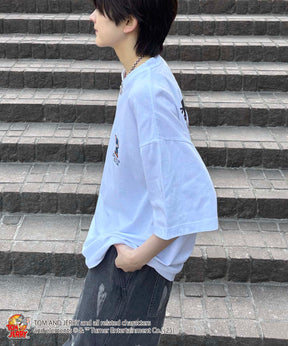 25SS【TOM&JERRY / トムトジェリー】ジェリー ビッグシルエットバックプリントTシャツ