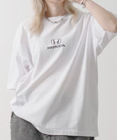 25SS【HONDA / ホンダ】ワンポイントプリント ボックスシルエット 半袖Tシャツ