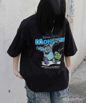 25SS【Disney Pixar / ディズニーピクサー】モンスターズ・インク ビッグシルエット半袖プリントTシャツ