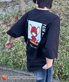 25SS【TOM&JERRY / トムトジェリー】ジェリー ビッグシルエットバックプリントTシャツ