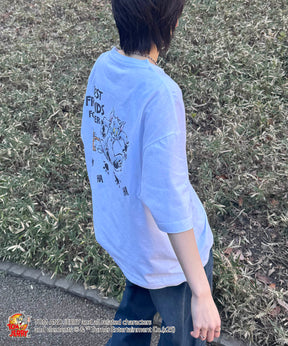 25SS【TOM&JERRY / トムトジェリー】足跡 ビッグシルエットバックプリントTシャツ