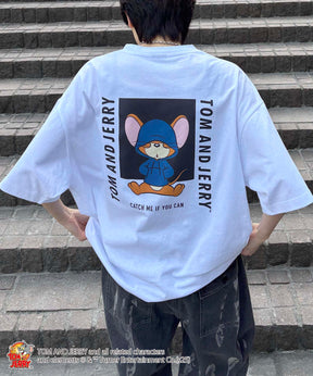 25SS【TOM&JERRY / トムトジェリー】ジェリー ビッグシルエットバックプリントTシャツ