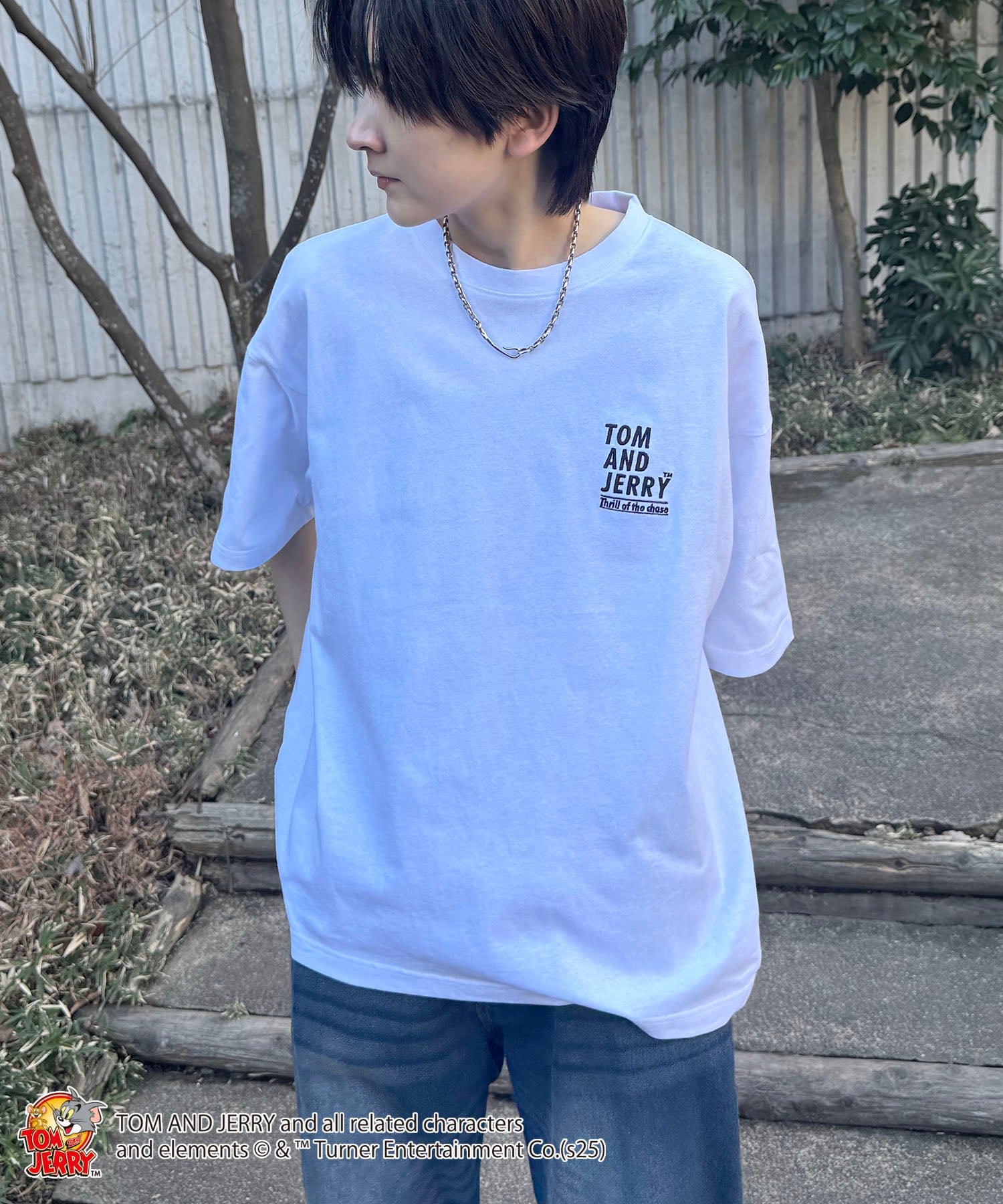 25SS【TOM&JERRY / トムトジェリー】トム ビッグシルエットバックプリントTシャツ