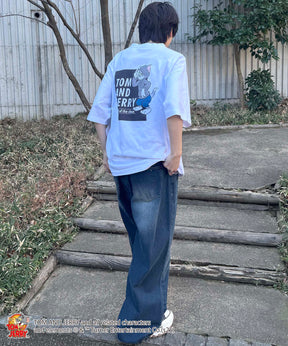 25SS【TOM&JERRY / トムトジェリー】トム ビッグシルエットバックプリントTシャツ