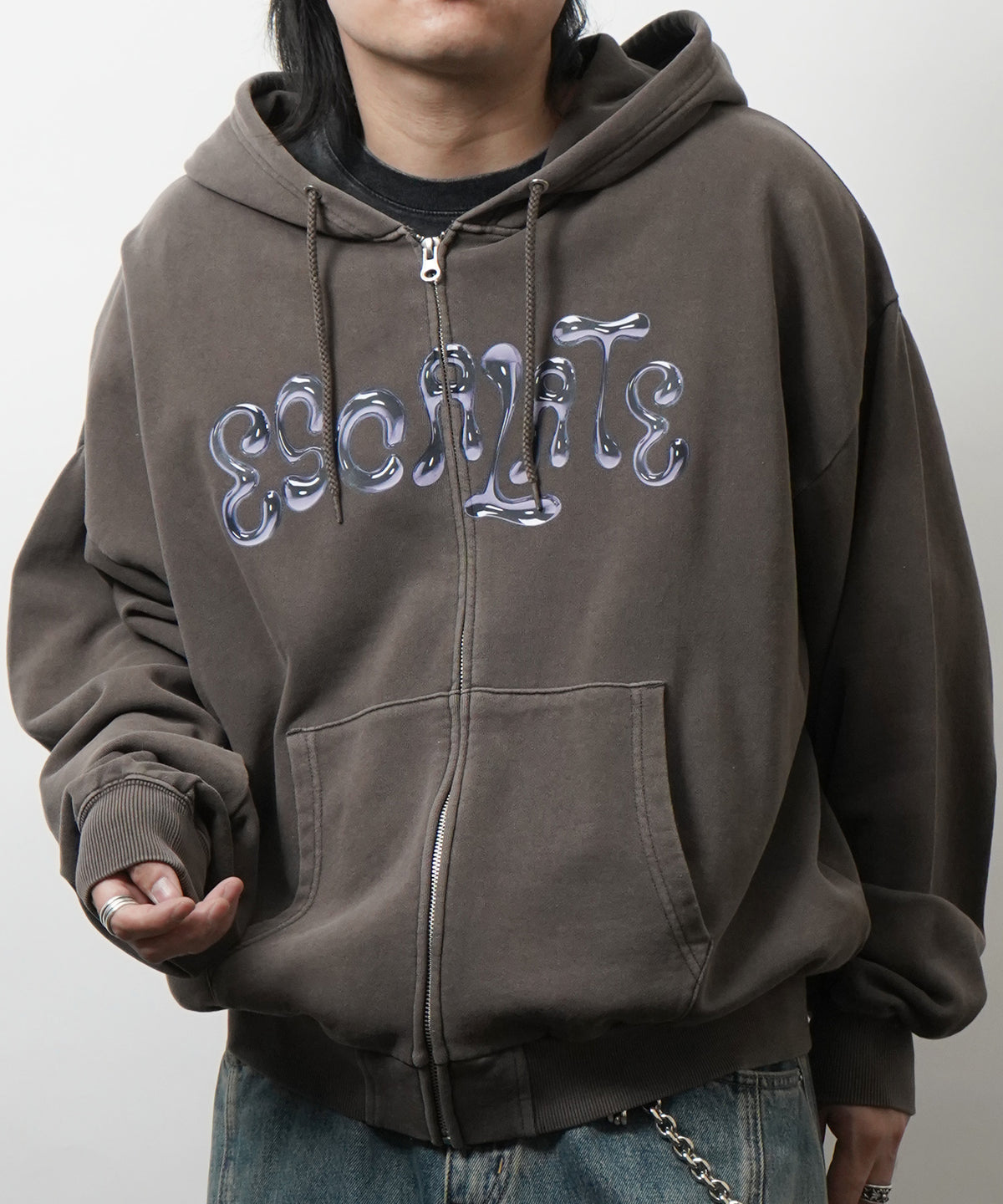 裏毛 ヴィンテージライク ZIPパーカー