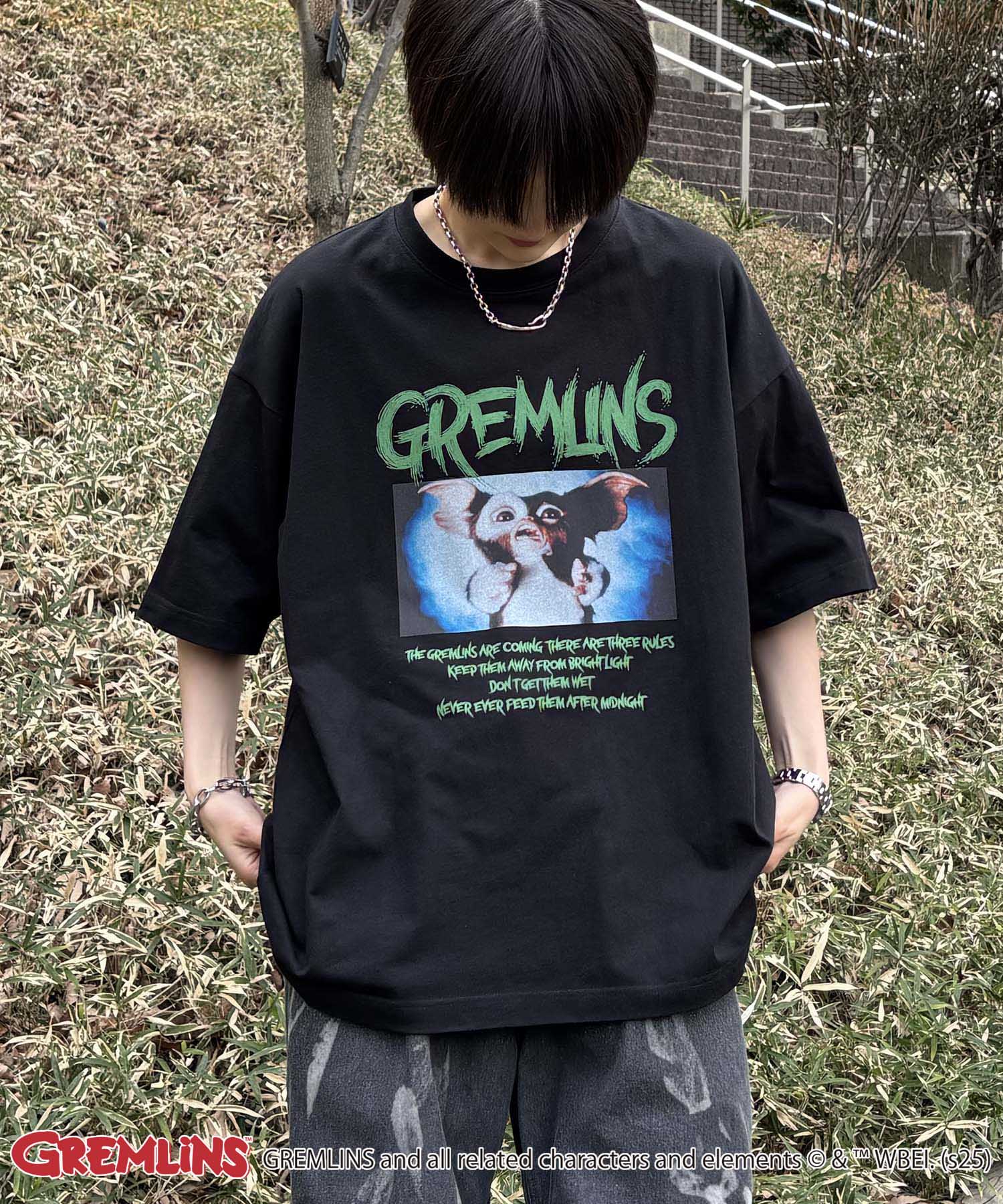 25SS【retro movie】GREMLINS ヴィンテージライク レトロ映画半袖Tシャツ