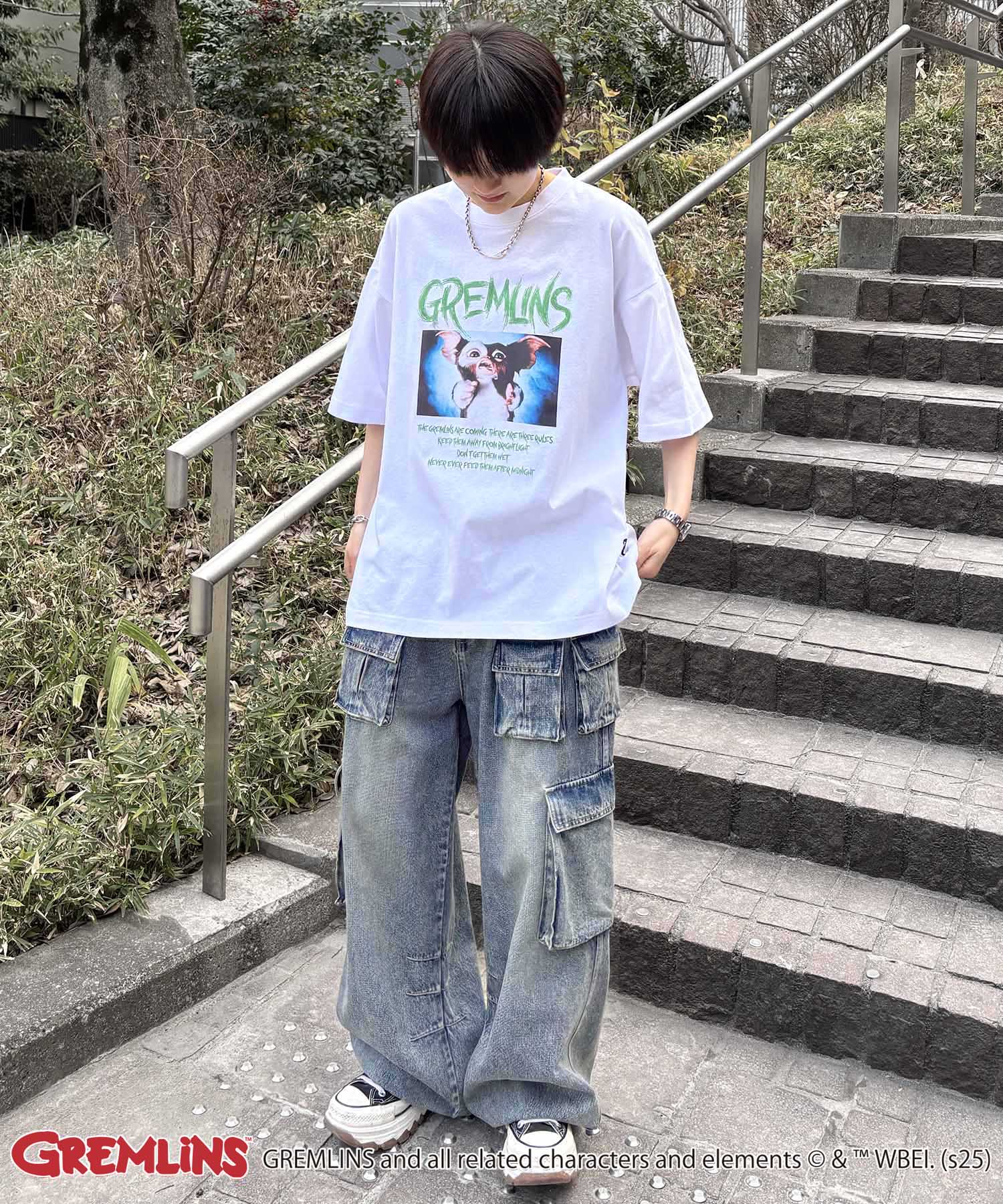 25SS【retro movie】GREMLINS ヴィンテージライク レトロ映画半袖Tシャツ