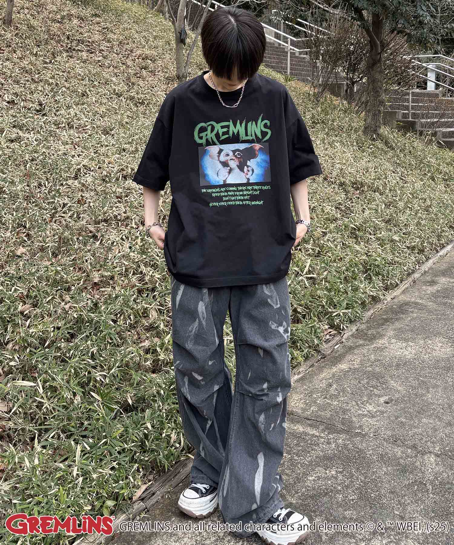 25SS【retro movie】GREMLINS ヴィンテージライク レトロ映画半袖Tシャツ