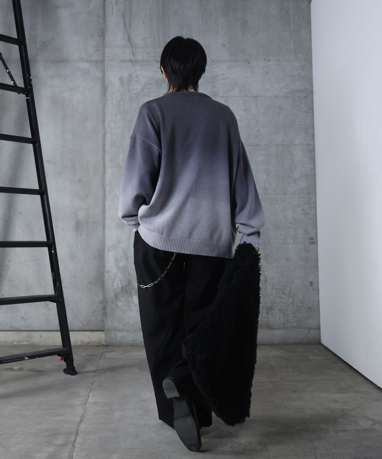 ニュアンス グラデーション ニット プルオーバー