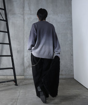 ニュアンス グラデーション ニット プルオーバー