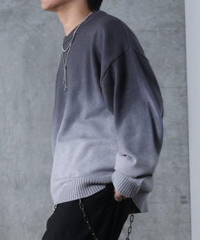 ニュアンス グラデーション ニット プルオーバー