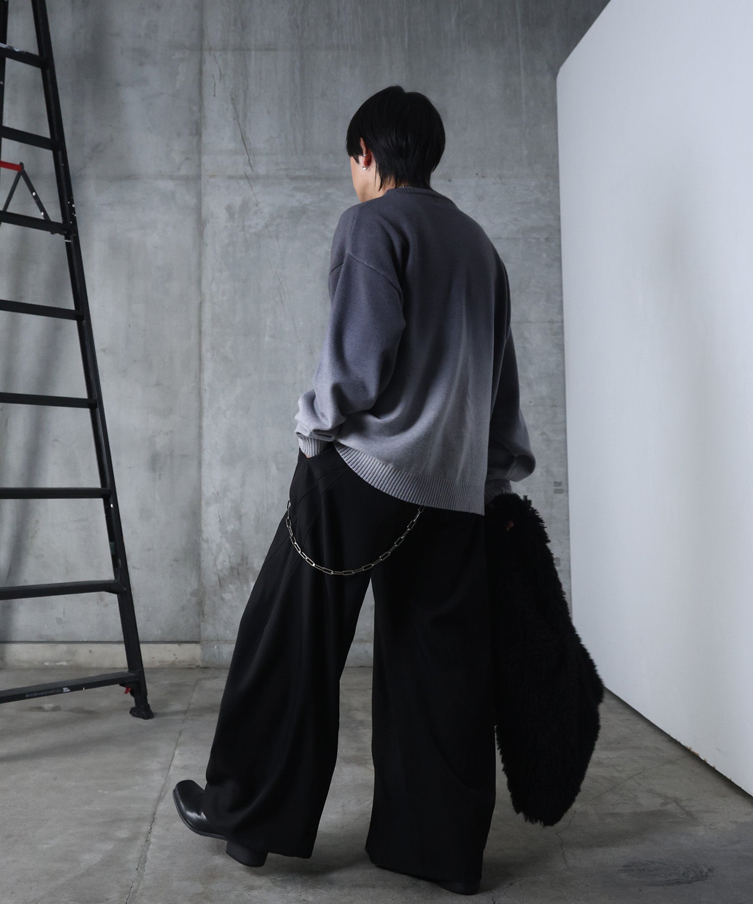 ニュアンス グラデーション ニット プルオーバー