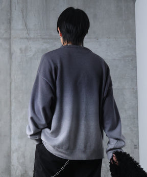 ニュアンス グラデーション ニット プルオーバー
