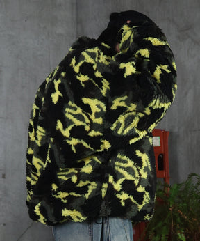 2WAY リバーシブル ナイロン ドローコード ボアブルゾン