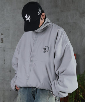 2WAY リバーシブル ナイロン ドローコード ボアブルゾン