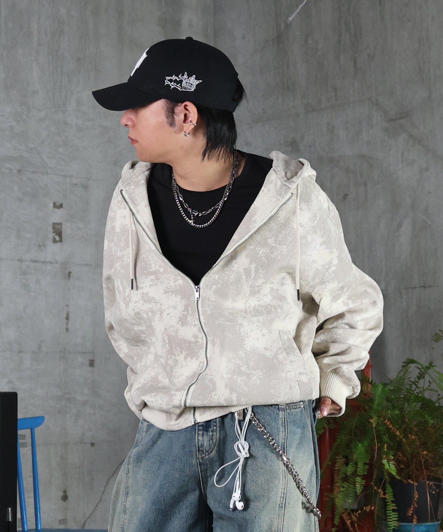 Labordi / ラボード】ツリーカモ柄 リアルツリー / デニム / ケミカル