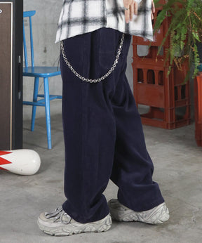 コーデュロイ ワイドパンツ