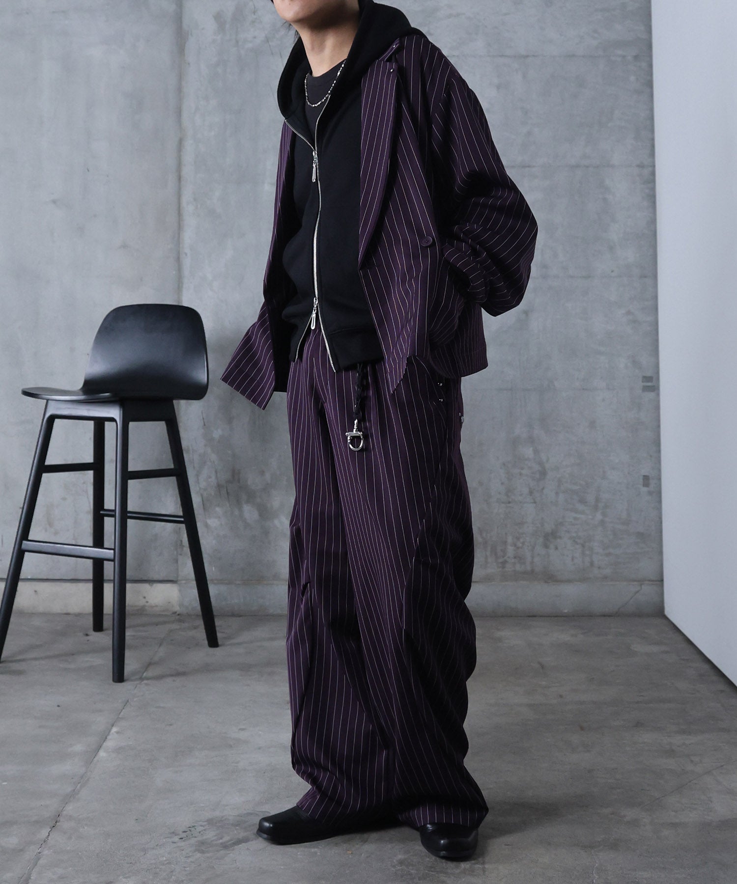 スタッズ ショート ダブルジャケット