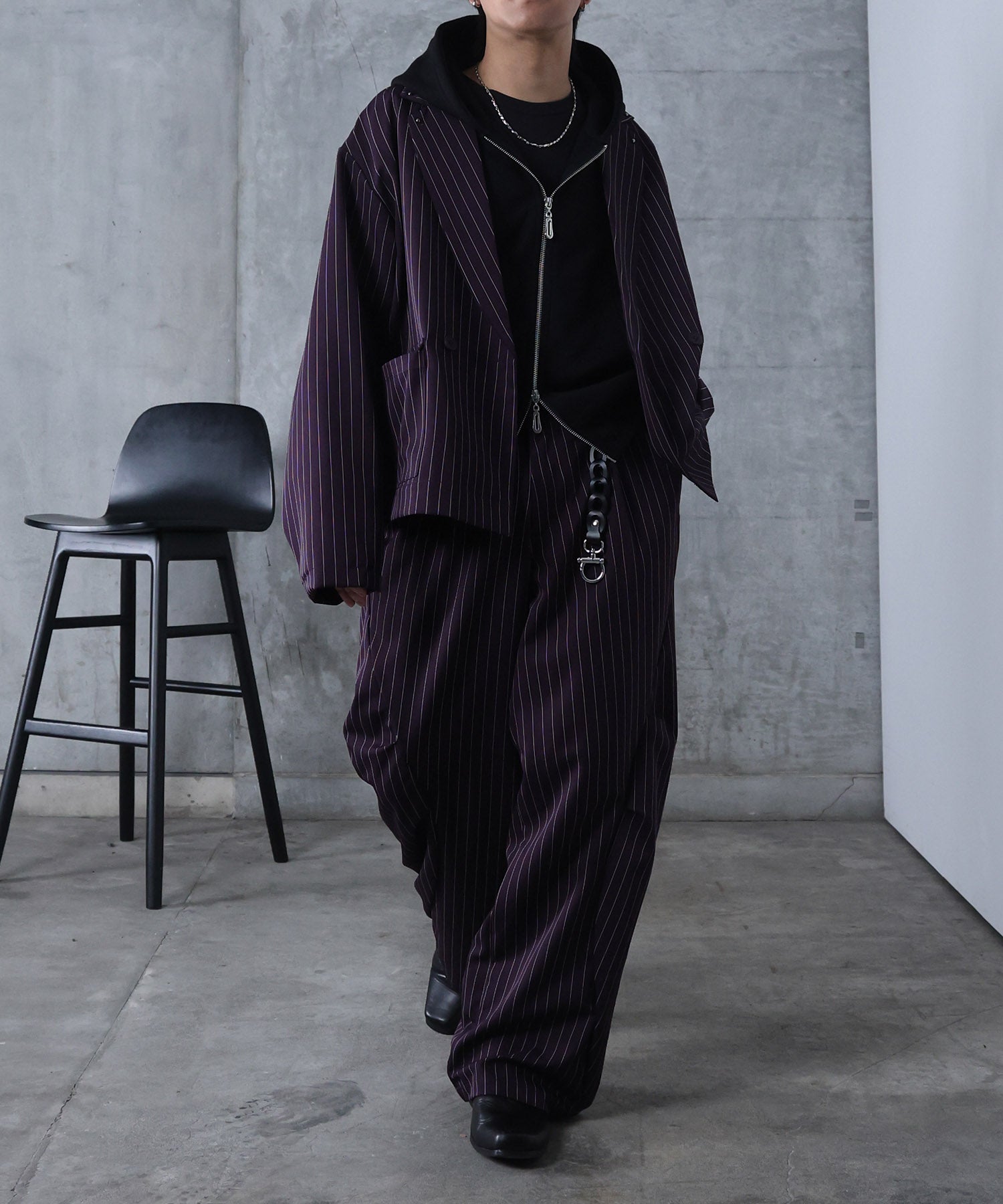 スタッズ ショート ダブルジャケット