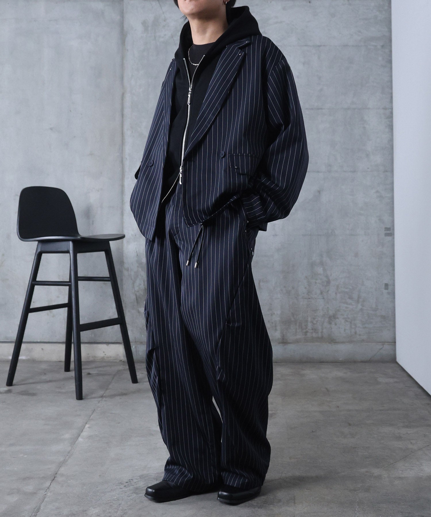 スタッズ ショート ダブルジャケット