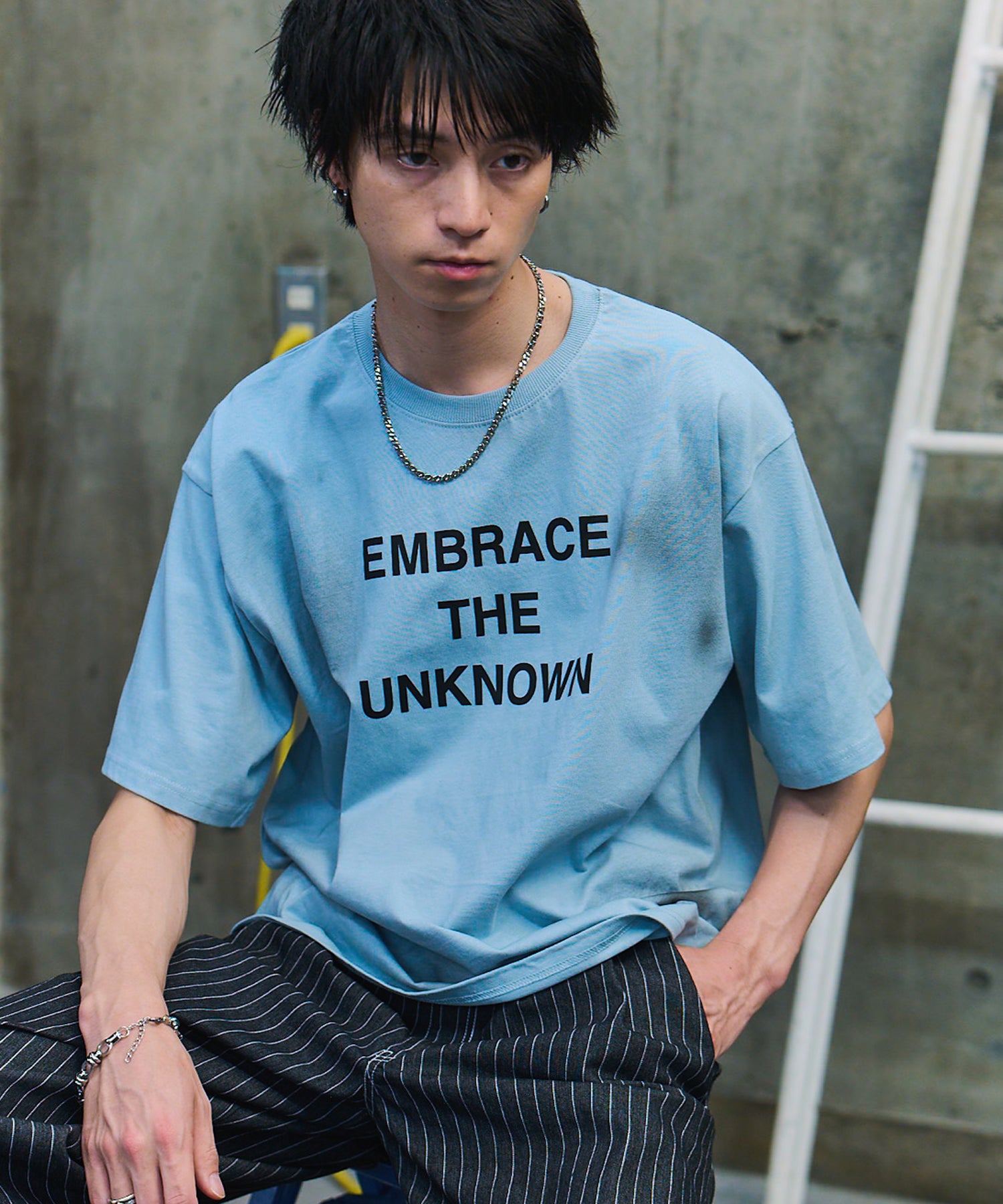 VINTAGE LIKE SPRAYED LOGO T-SHIRT / ヴィンテージ風スプレーロゴTシャツ