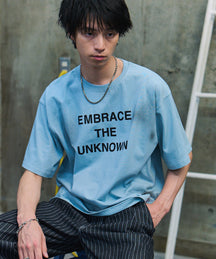 VINTAGE LIKE SPRAYED LOGO T-SHIRT / ヴィンテージ風スプレーロゴTシャツ