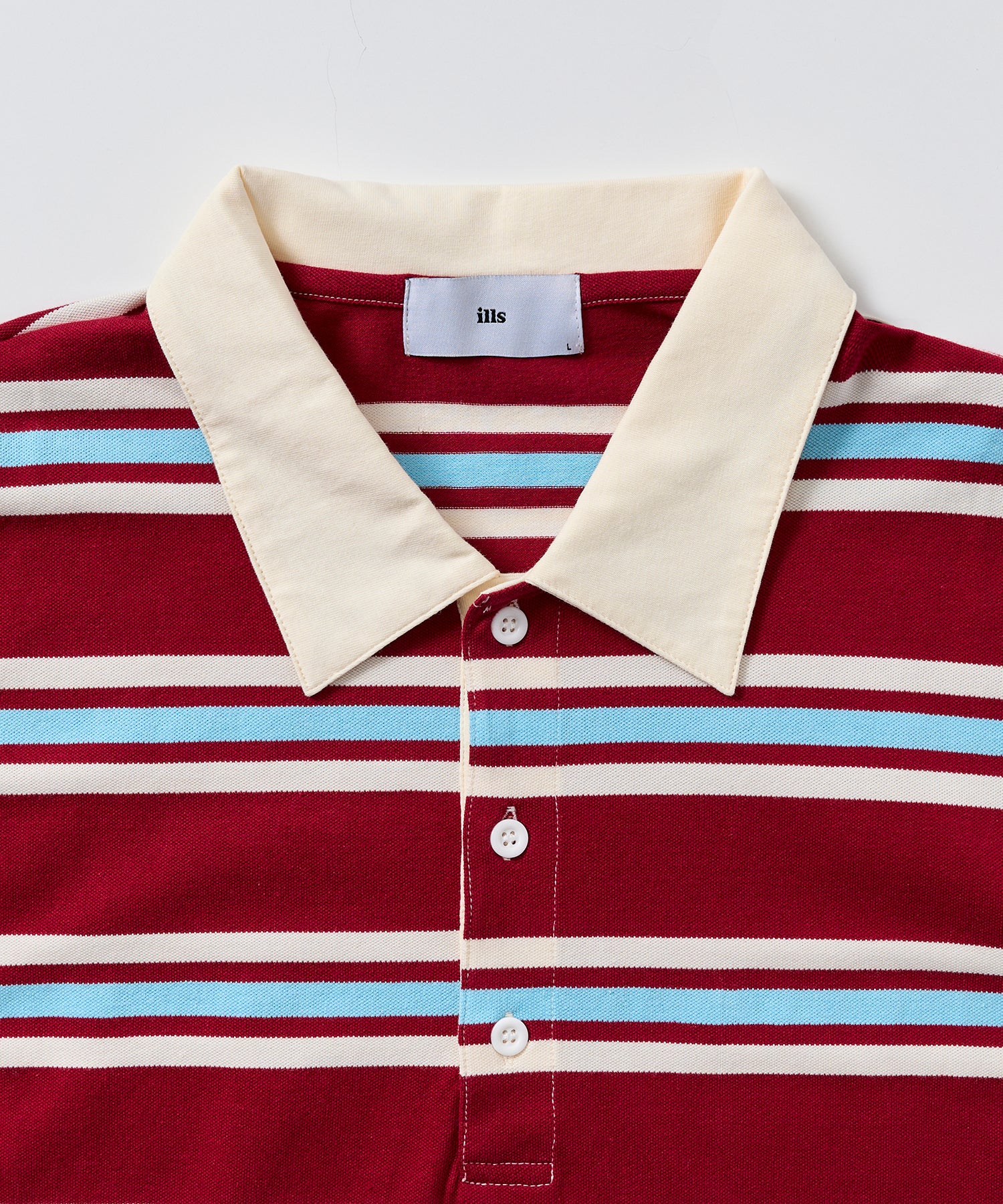 TURNED POCKET BORDER POLO / 折り返しボーダーポロシャツ