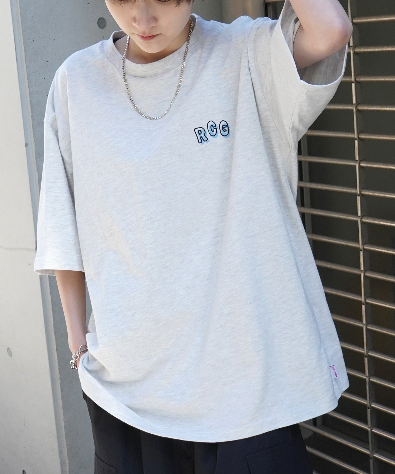 25SS【RED CAP GIRL】バックプリント ビッグシルエット半袖Tシャツ