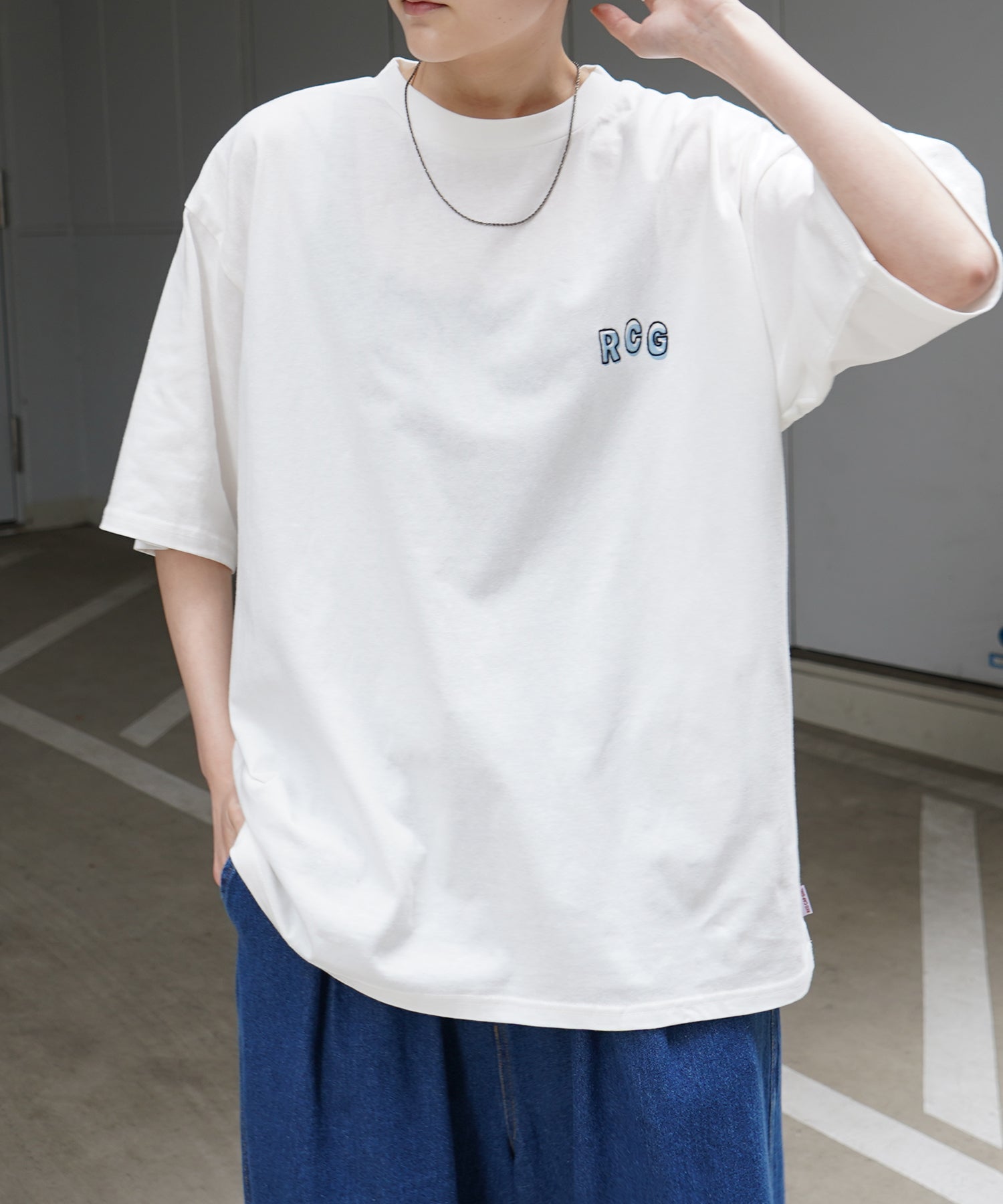 25SS【RED CAP GIRL】バックプリント ビッグシルエット半袖Tシャツ