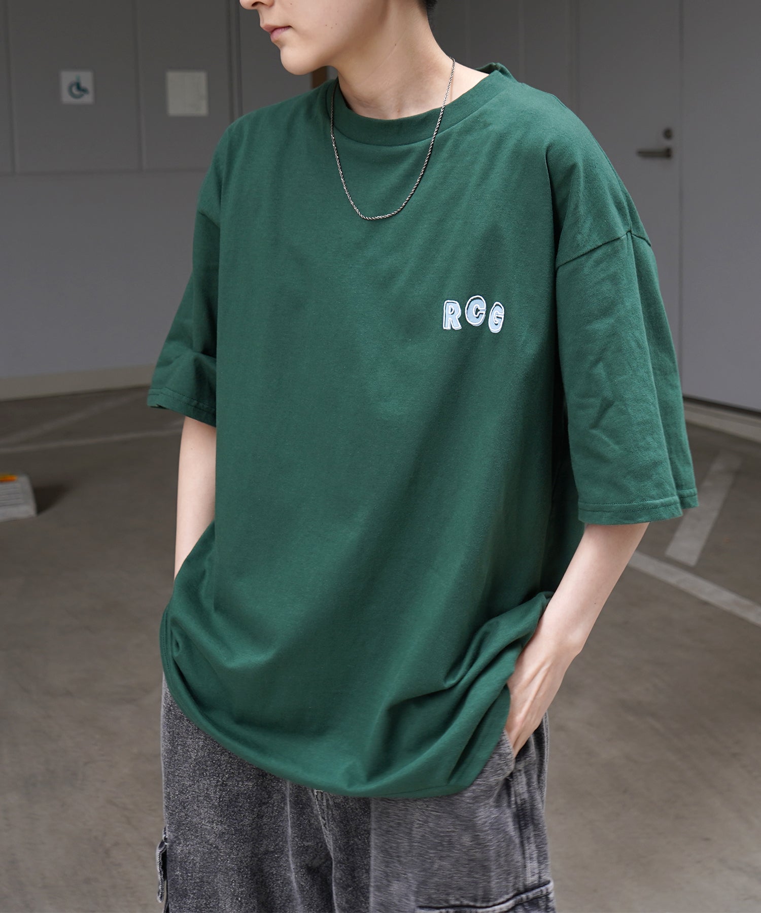 25SS【RED CAP GIRL】バックプリント ビッグシルエット半袖Tシャツ