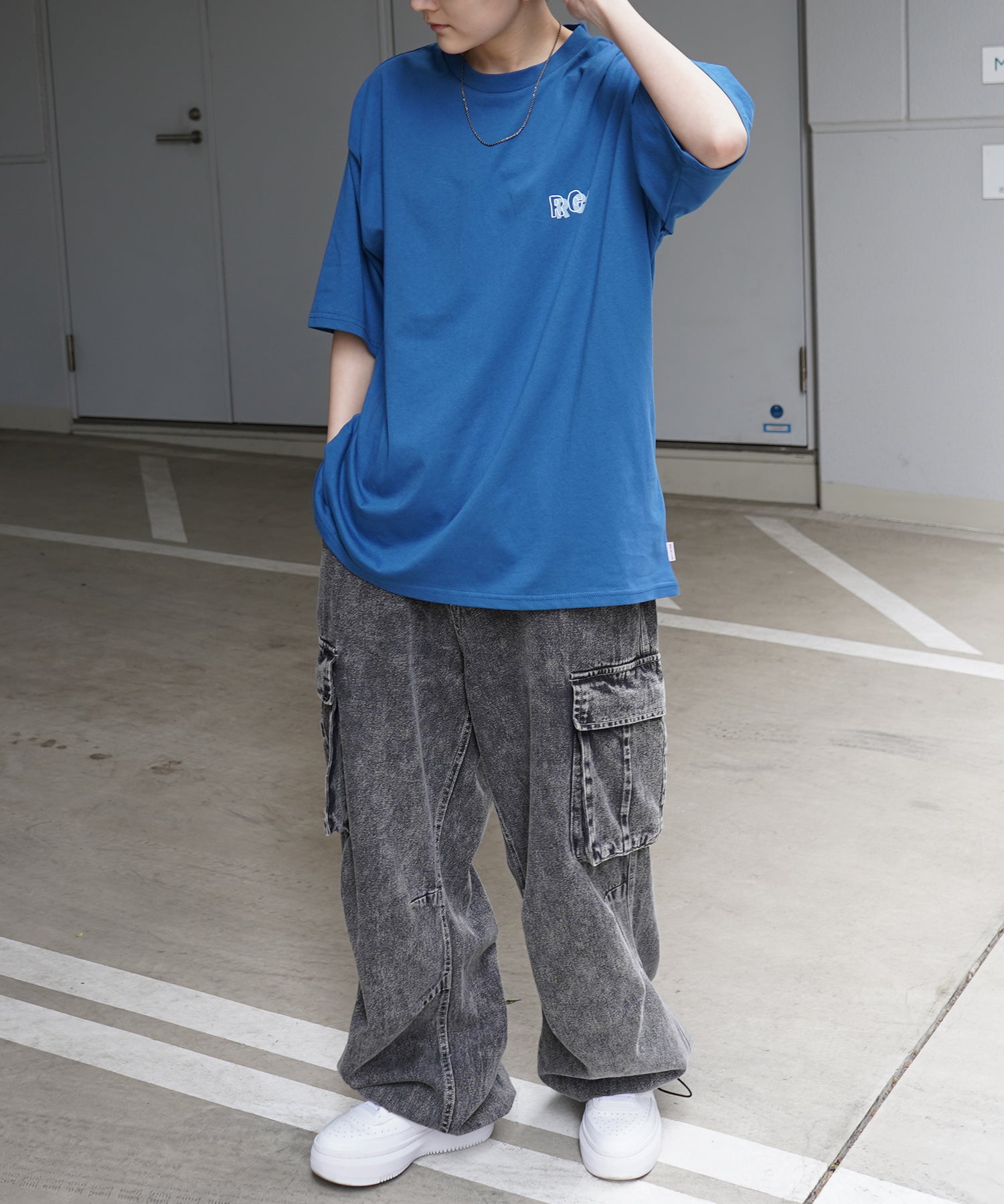 25SS【RED CAP GIRL】バックプリント ビッグシルエット半袖Tシャツ