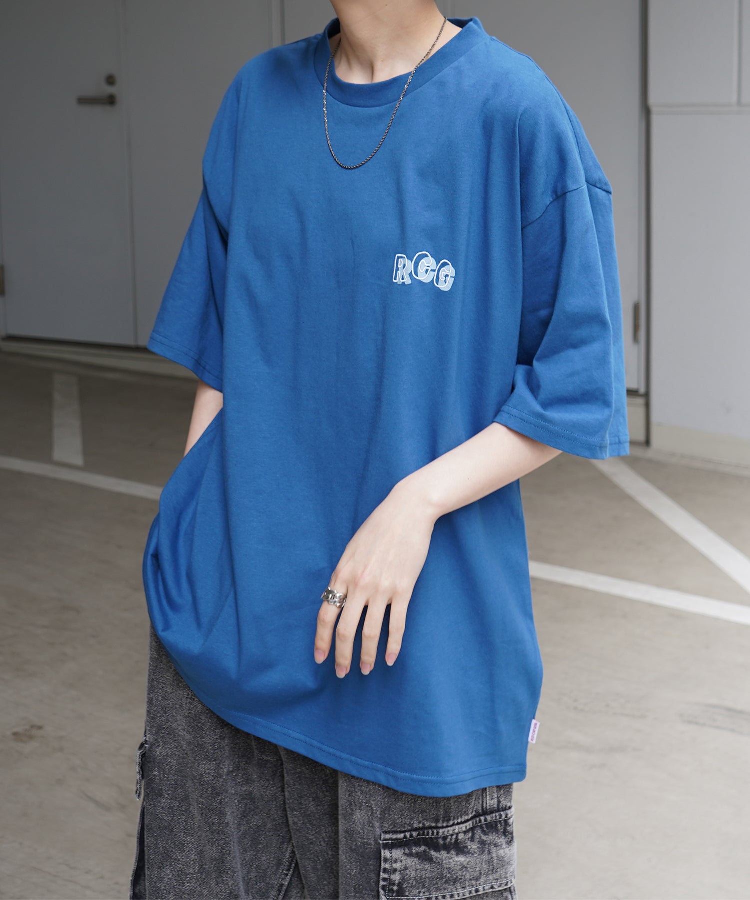 25SS【RED CAP GIRL】バックプリント ビッグシルエット半袖Tシャツ
