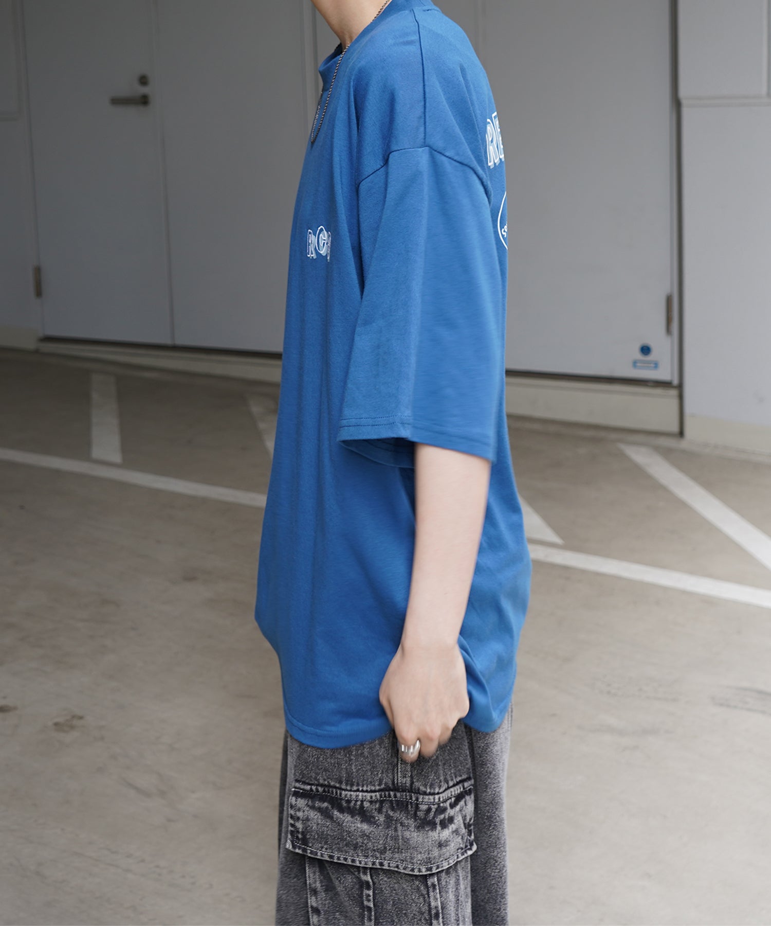 25SS【RED CAP GIRL】バックプリント ビッグシルエット半袖Tシャツ