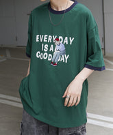 【RED CAP GIRL】リンガー ビッグシルエット 半袖Tシャツ