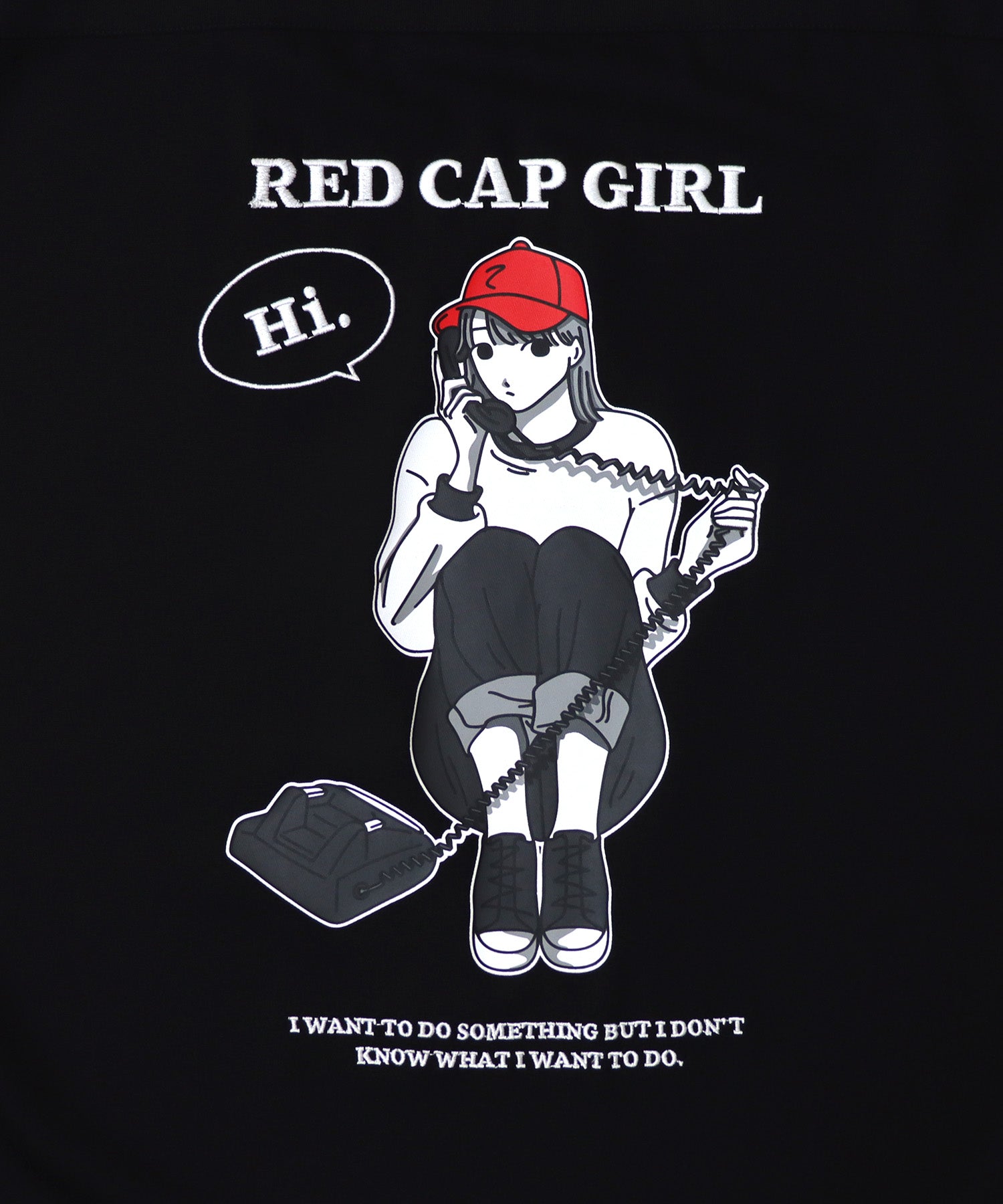 【RED CAP GIRL】25SS バック刺繍 クレリック 配色 ビッグシルエット長袖シャツ