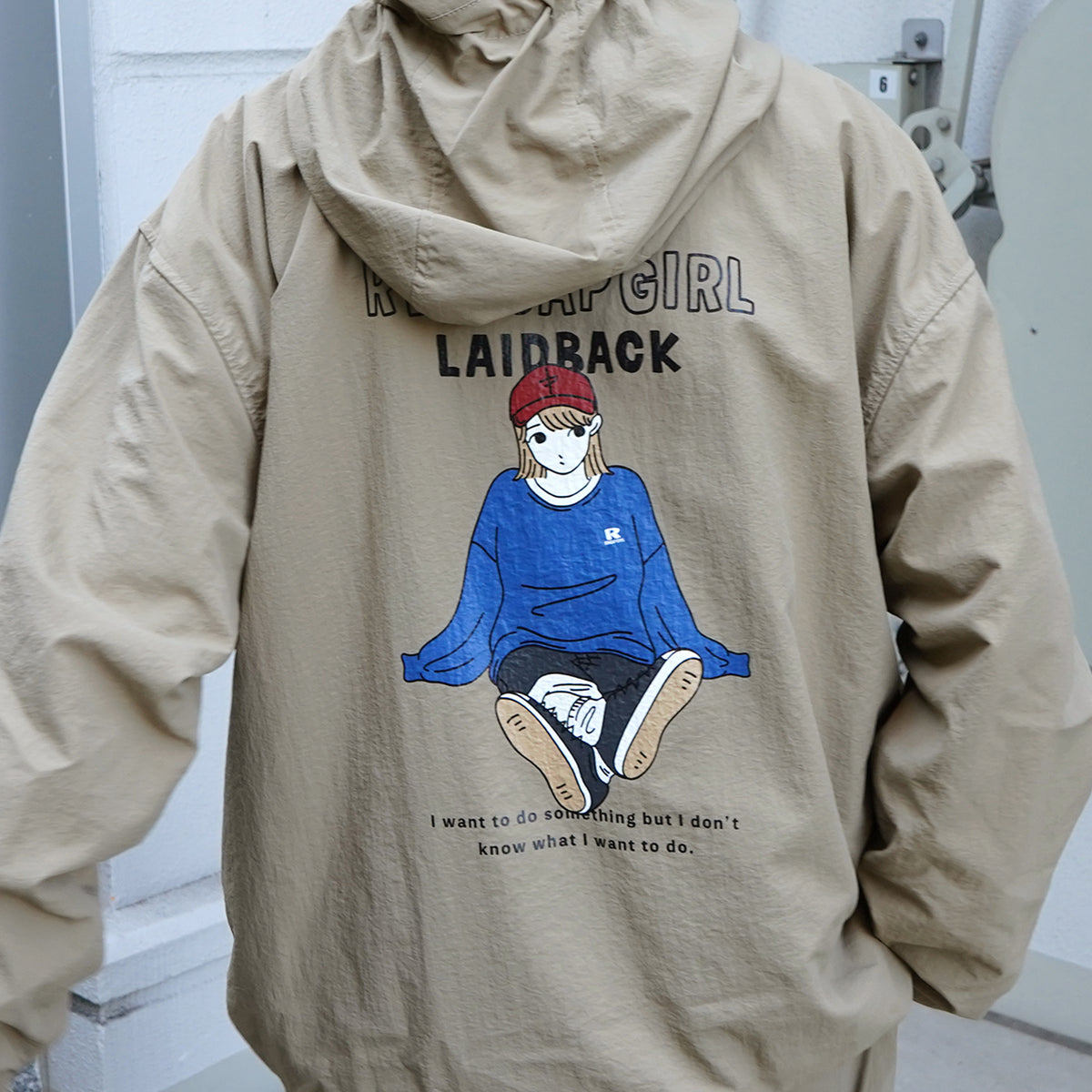 RED CAP GIRL】24SS ビッグシルエット イラストバックプリント