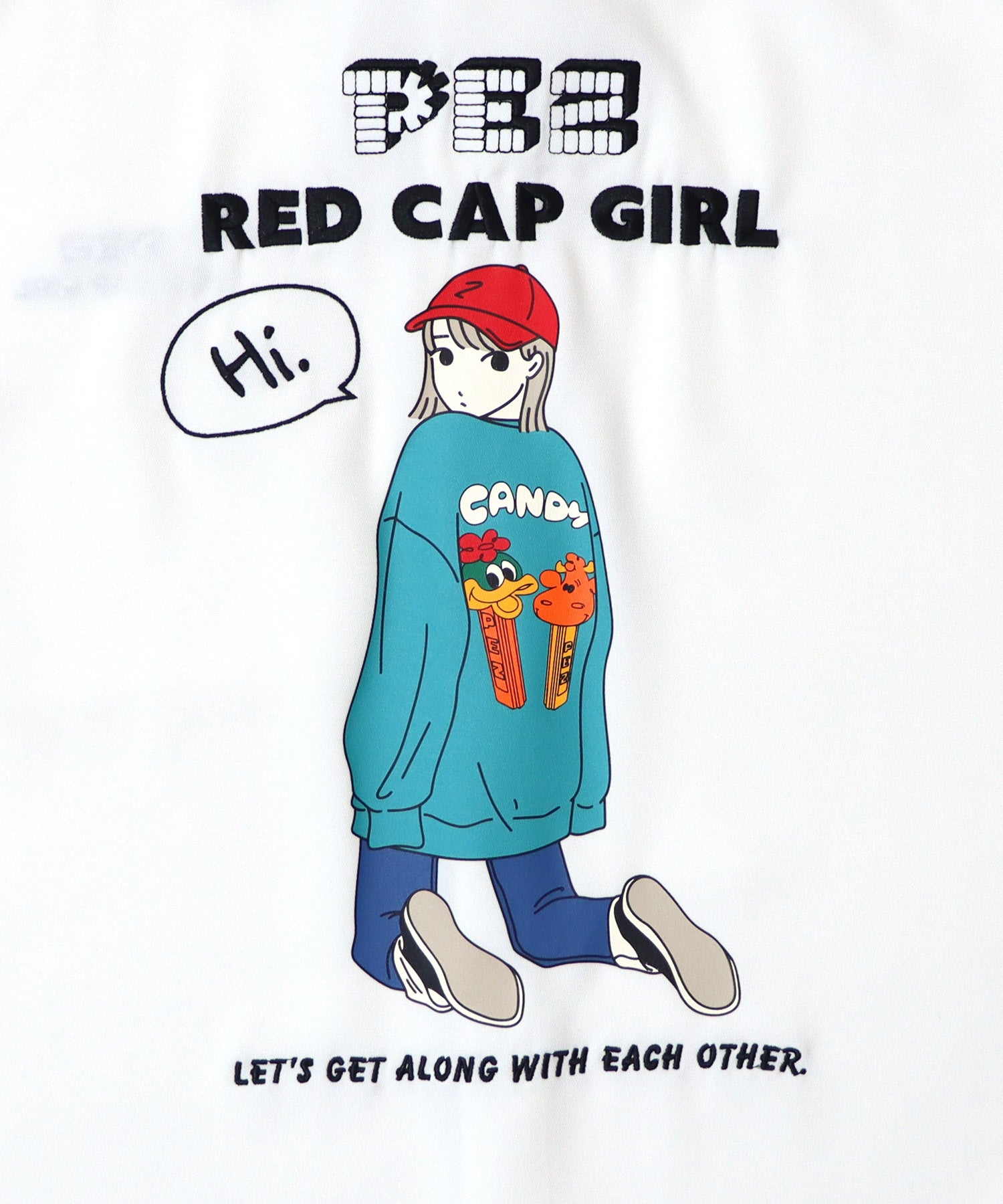 【PEZ × RED CAP GIRL】コラボ 25SS  無地 / クレリック配色 長袖ビッグシルエットシャツ