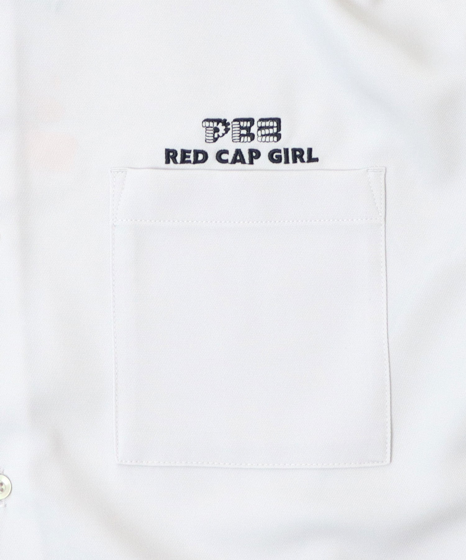 【PEZ × RED CAP GIRL】コラボ 25SS  無地 / クレリック配色 長袖ビッグシルエットシャツ