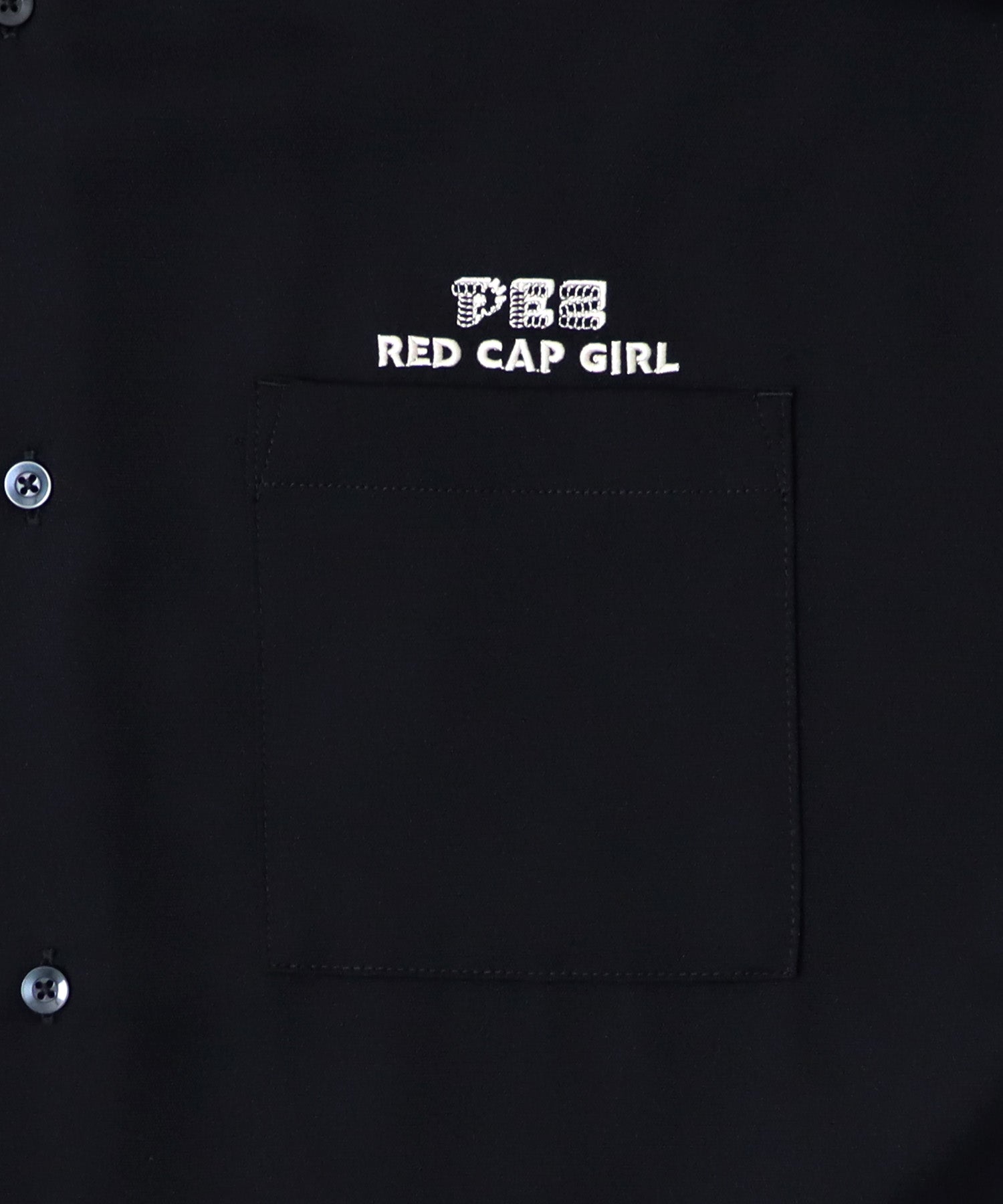 【PEZ × RED CAP GIRL】コラボ 25SS  無地 / クレリック配色 長袖ビッグシルエットシャツ