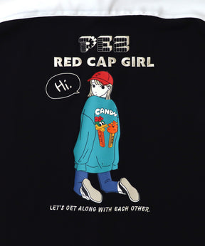 【PEZ × RED CAP GIRL】コラボ 25SS  無地 / クレリック配色 長袖ビッグシルエットシャツ