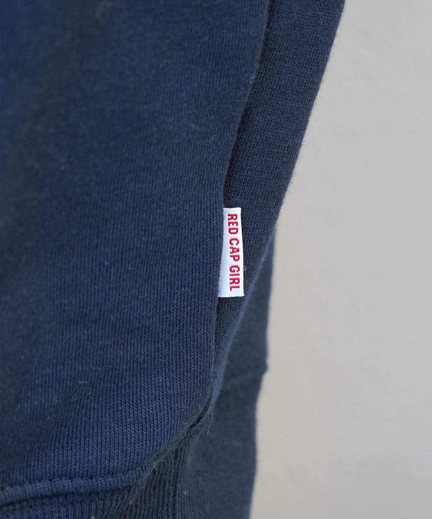 【PEZ × RED CAP GIRL】コラボ 24SS ビッグシルエット フロントプリントロゴ刺繍 プルオーバーパーカー