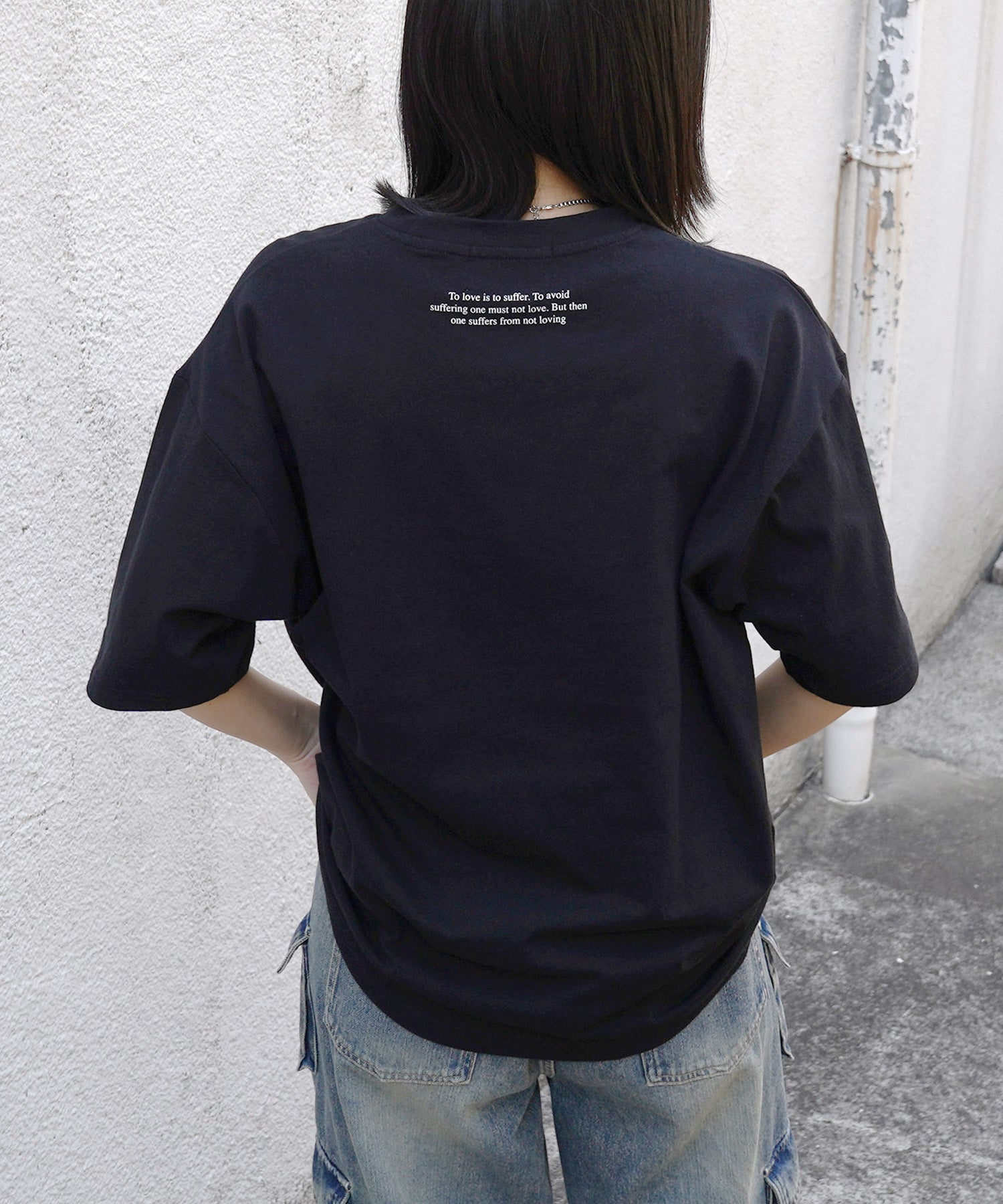 25SS ハートワンポイント刺繍 半袖Tシャツ