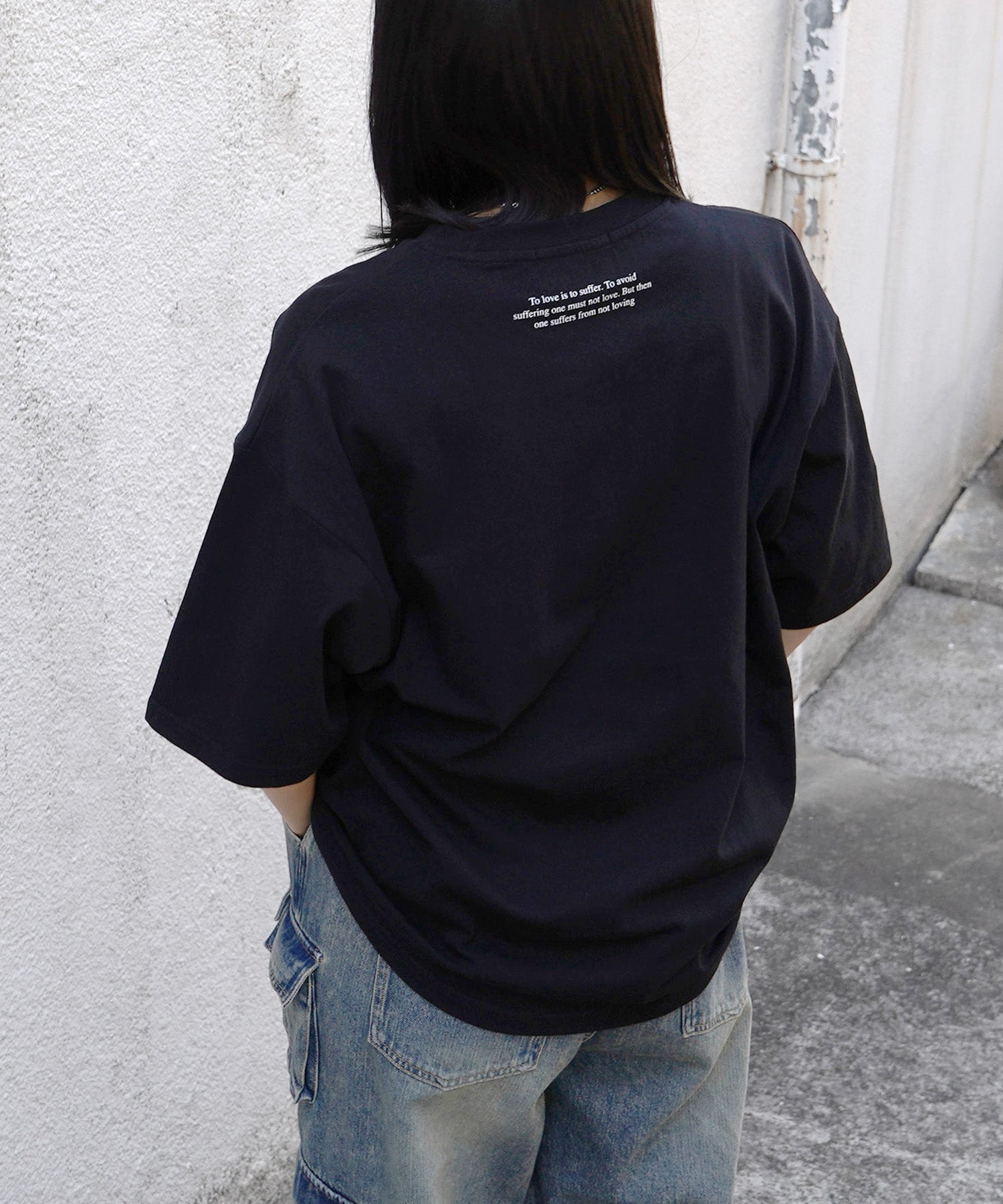 25SS ハートワンポイント刺繍 半袖Tシャツ