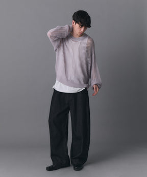 Basic Sheer Knit Pullover / ベーシック シアーニットプルオーバー