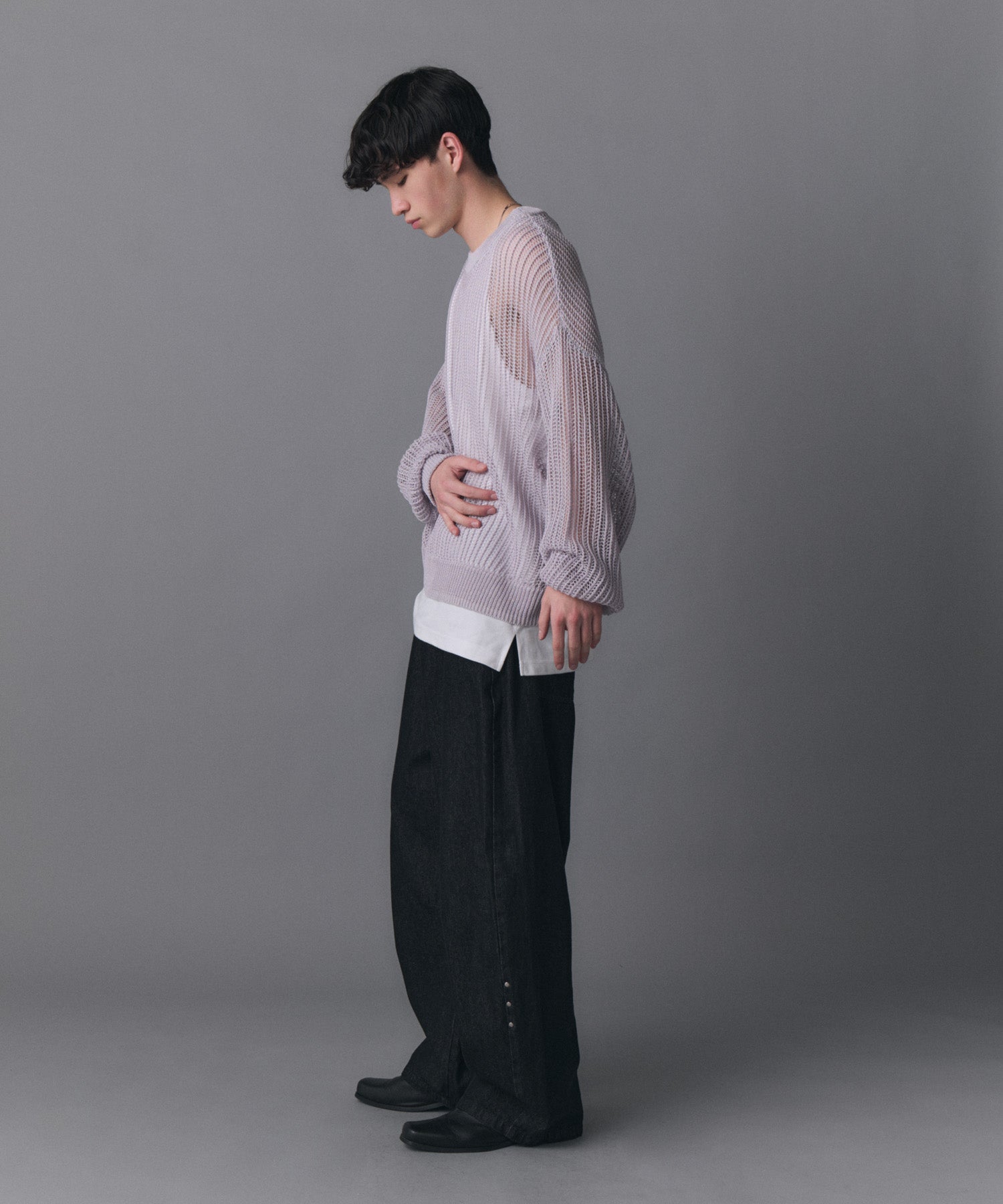 Basic Sheer Knit Pullover / ベーシック シアーニットプルオーバー