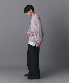 Basic Sheer Knit Pullover / ベーシック シアーニットプルオーバー