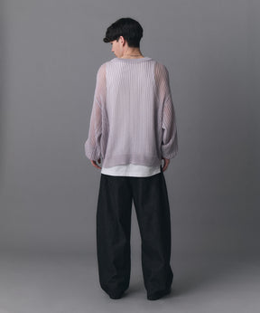 Basic Sheer Knit Pullover / ベーシック シアーニットプルオーバー
