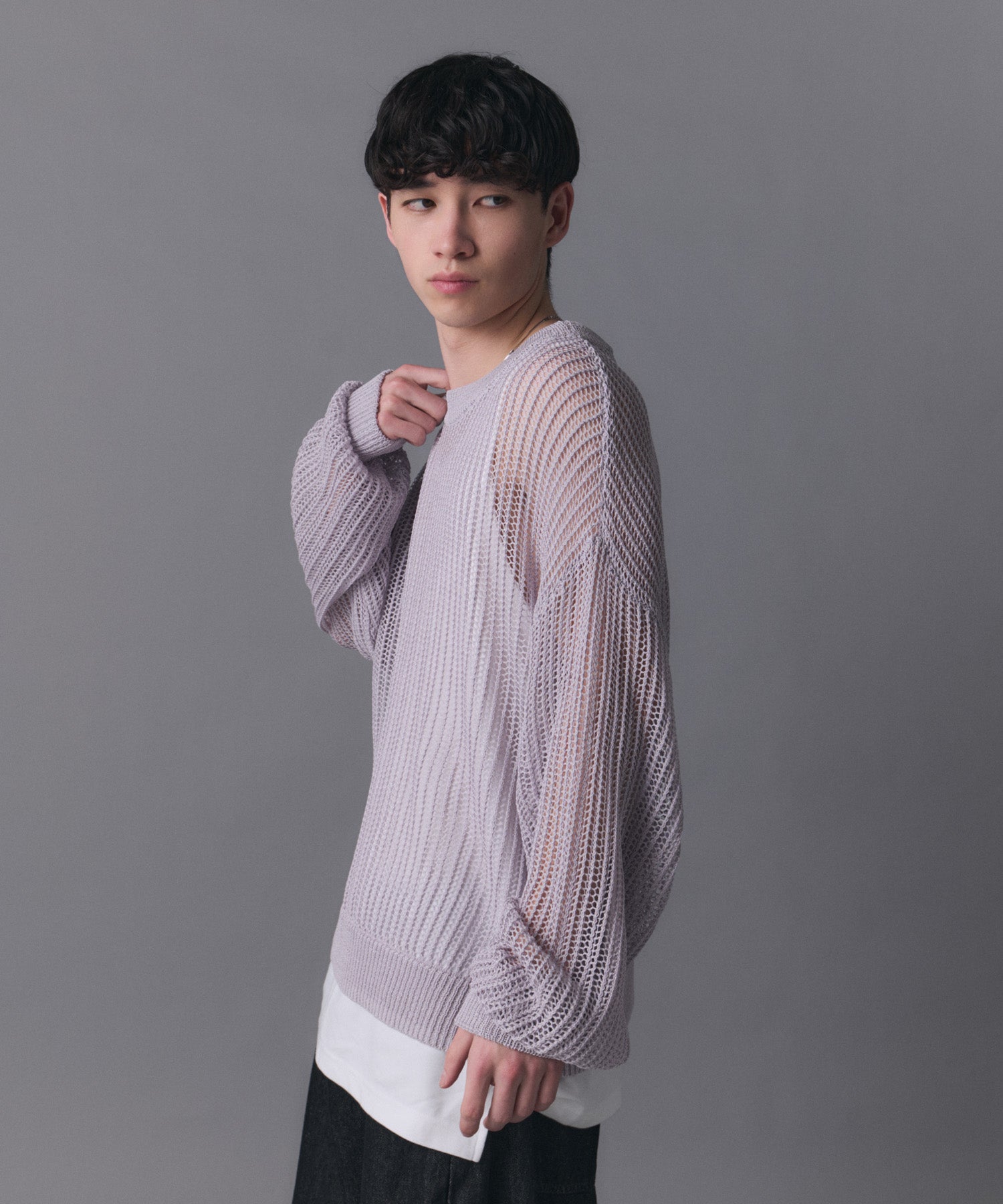 CONFIRM | Basic Sheer Knit Pullover / ベーシック シアーニットプル