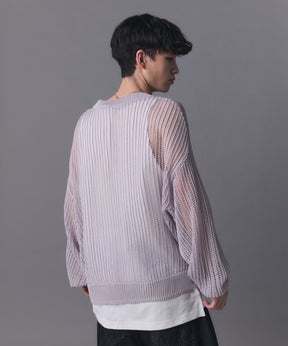 Basic Sheer Knit Pullover / ベーシック シアーニットプルオーバー