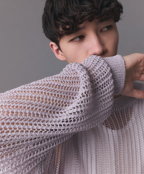 Basic Sheer Knit Pullover / ベーシック シアーニットプルオーバー